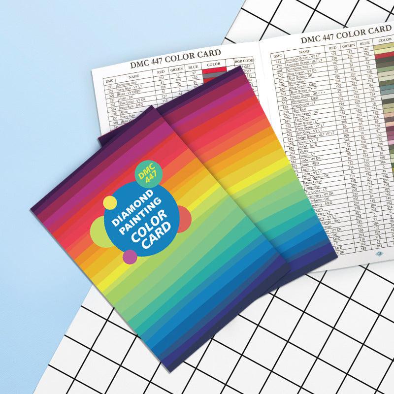 PRINTABLE PDF DMC Color Charts Diamond Painting Drill Color Card Painting  With Diamonds Kits Diamond Drills Color Print Your Own Color Chart 