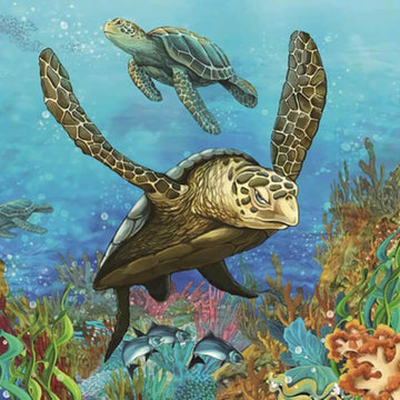 Sea Turtle  MyCraftsGfit - Free 5D Diamond Painting mycraftsgift.com
