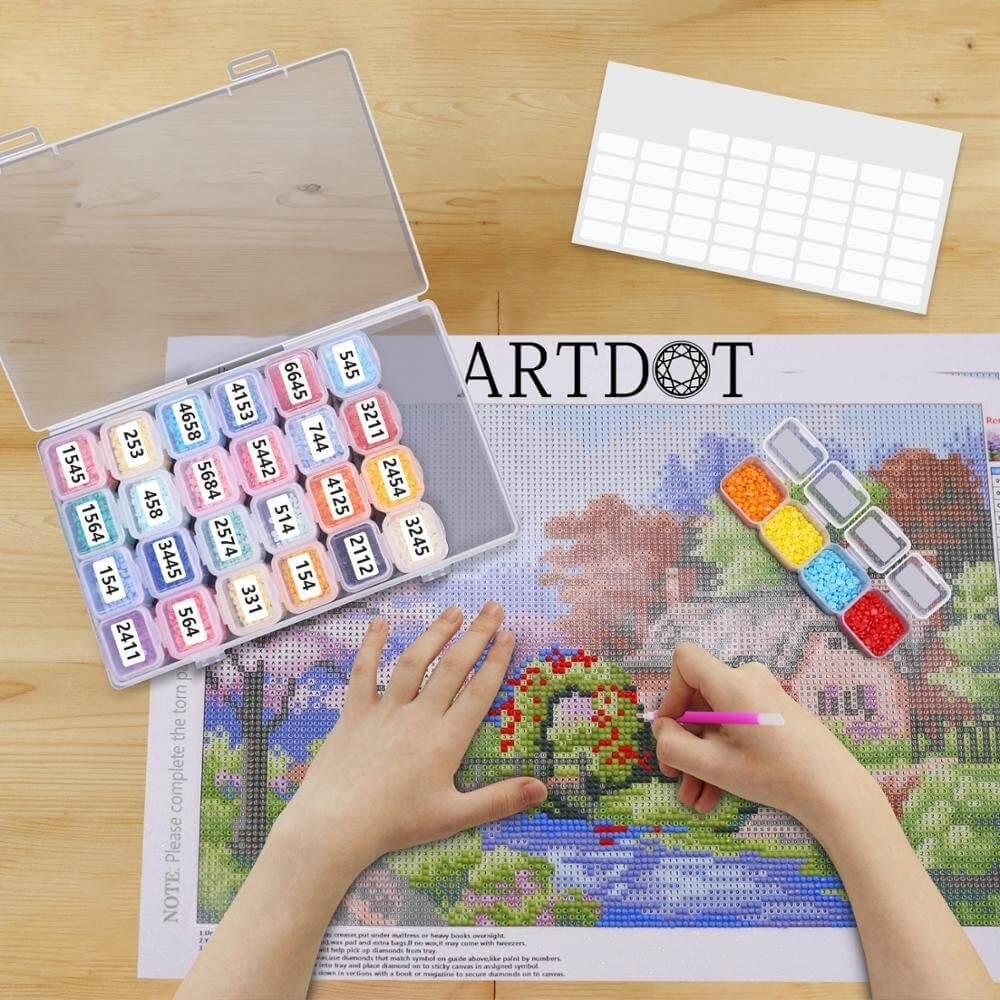 Free 28-slot Break-apart Diamond Storage Box - MyCraftsGfit - Free 5D Diamond Painting