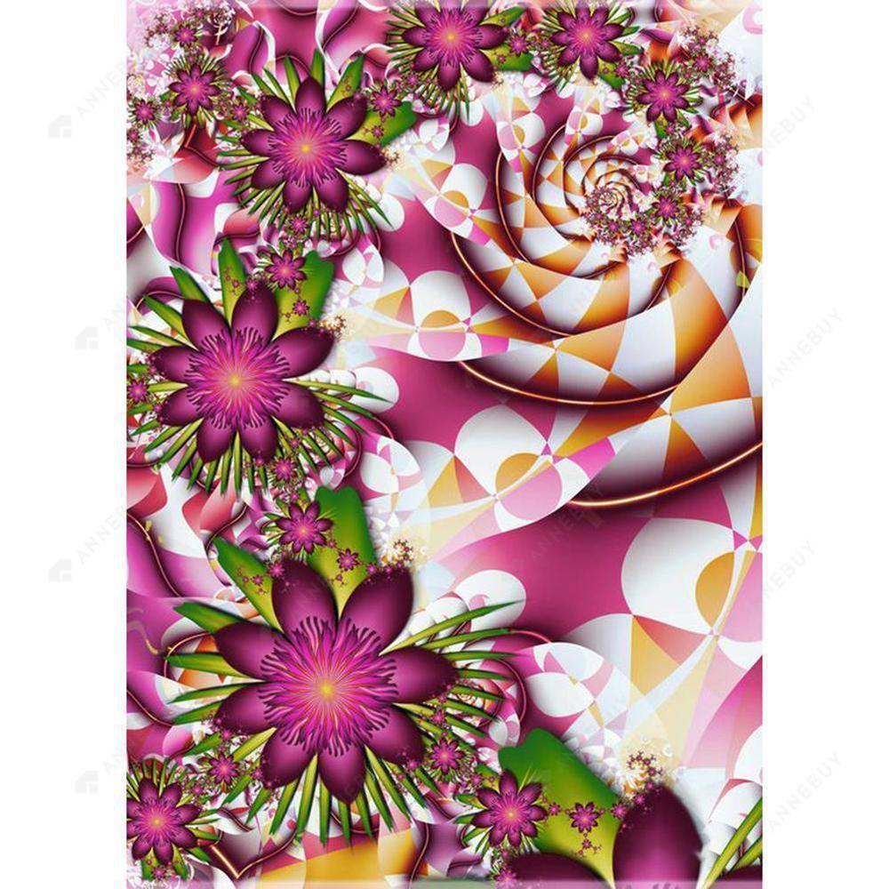 Free Abstract Flower - MyCraftsGfit - Free 5D Diamond Painting