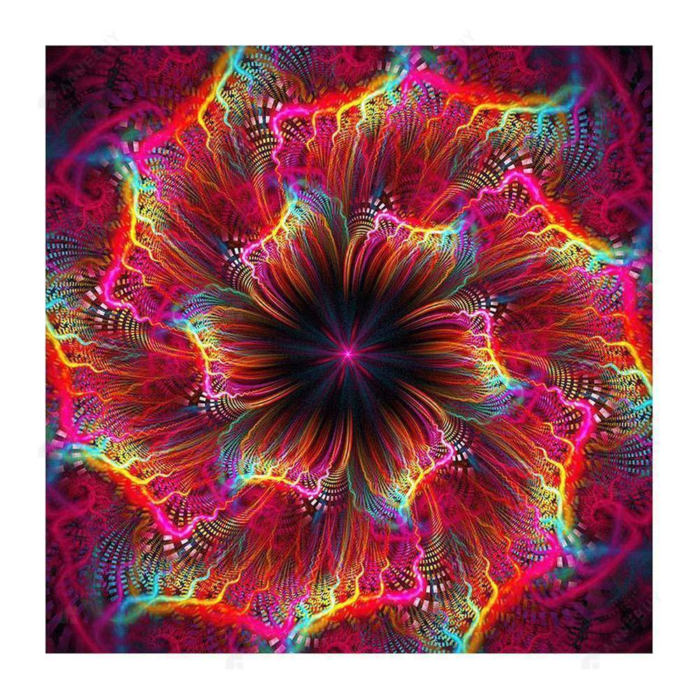 Free Abstract Flower - MyCraftsGfit - Free 5D Diamond Painting