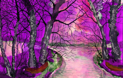 Free Abstract Forest - MyCraftsGfit - Free 5D Diamond Painting