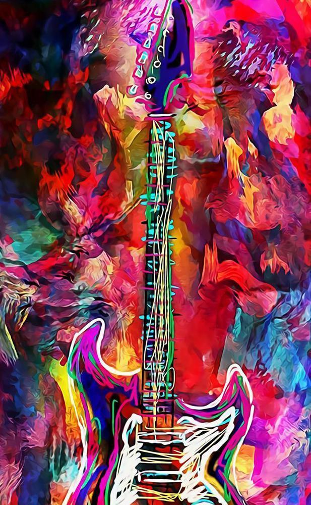 Abstract Guitar - MyCraftsGfit - Free 5D Diamond Painting