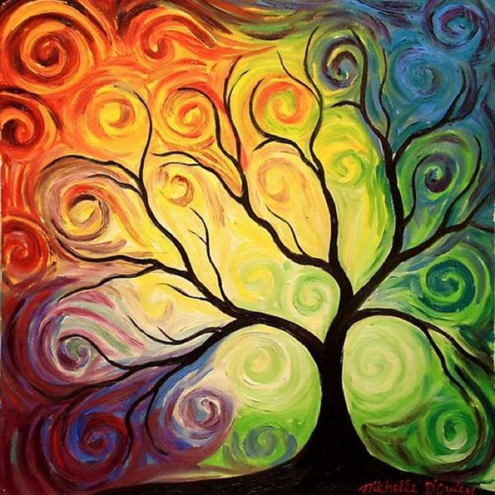 Free Abstract Tree - MyCraftsGfit - Free 5D Diamond Painting