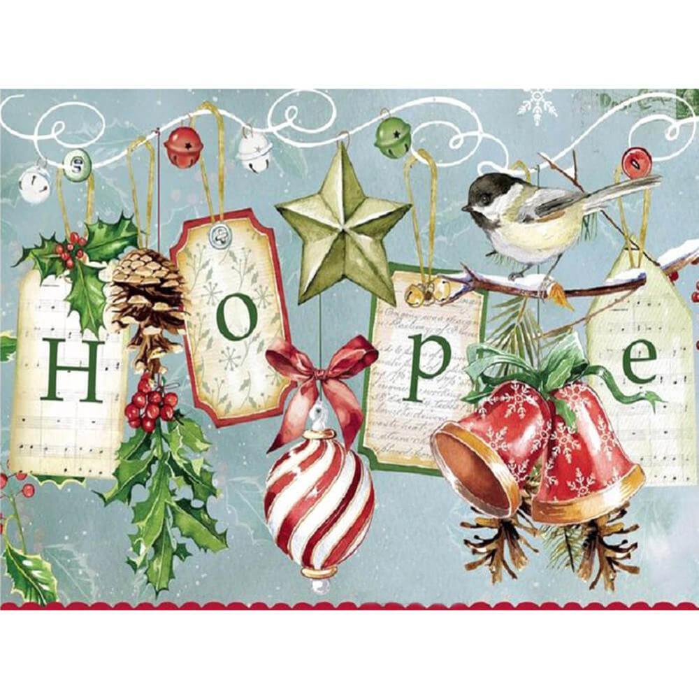 Free Alphabet Bird "HOPE" - MyCraftsGfit - Free 5D Diamond Painting