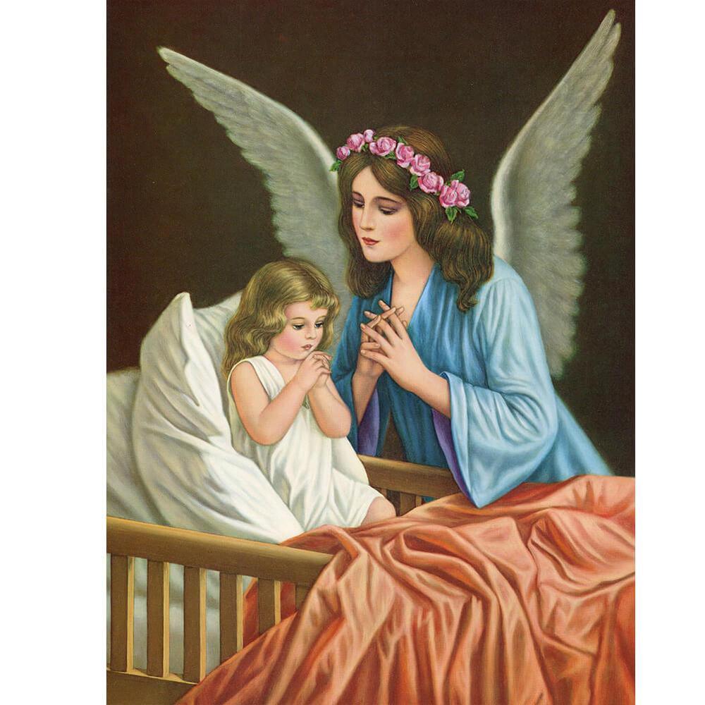 Free Angel And Child - MyCraftsGfit - Free 5D Diamond Painting