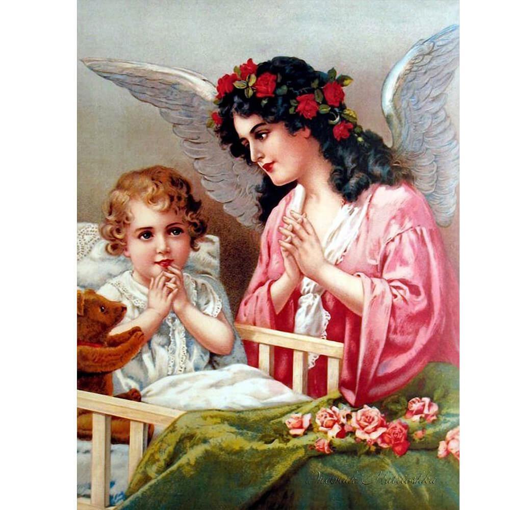 Free Angel Kid - MyCraftsGfit - Free 5D Diamond Painting