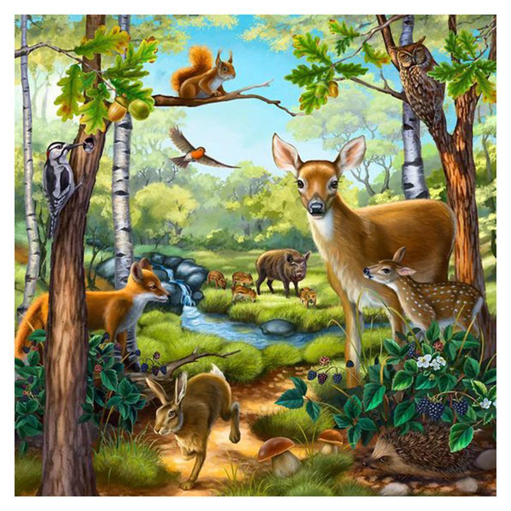 Free Animal Forest - MyCraftsGfit - Free 5D Diamond Painting