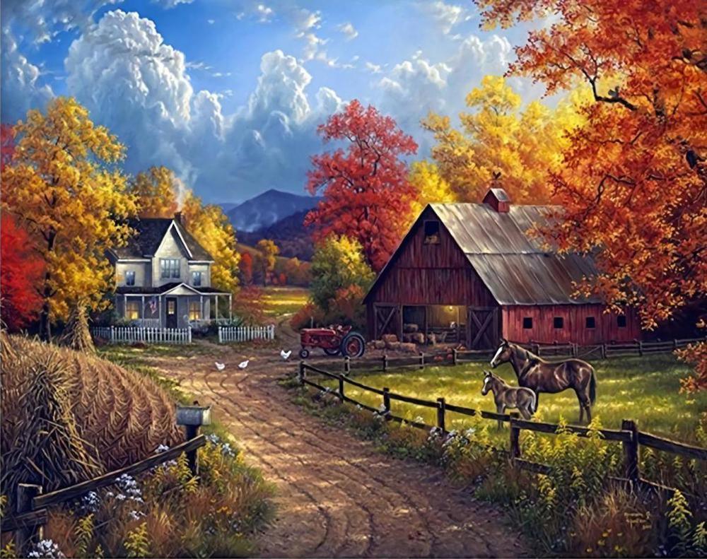 Free Autumn - MyCraftsGfit - Free 5D Diamond Painting