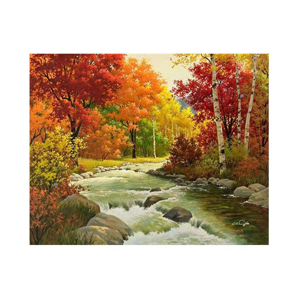 Free Autumn Scenery - MyCraftsGfit - Free 5D Diamond Painting