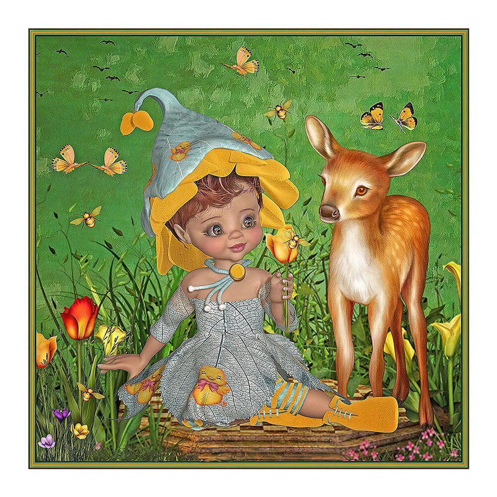 Free Baby Girl - MyCraftsGfit - Free 5D Diamond Painting