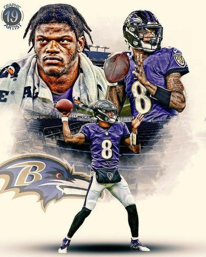 Baltimore Ravens 5D Diamond Painting Kits MyCraftsGfit - Free 5D Diamond Painting mycraftsgift.com