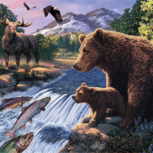 Bear - MyCraftsGfit - Free 5D Diamond Painting