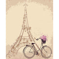 Bicycle and Tower - MyCraftsGfit - Free 5D Diamond Painting