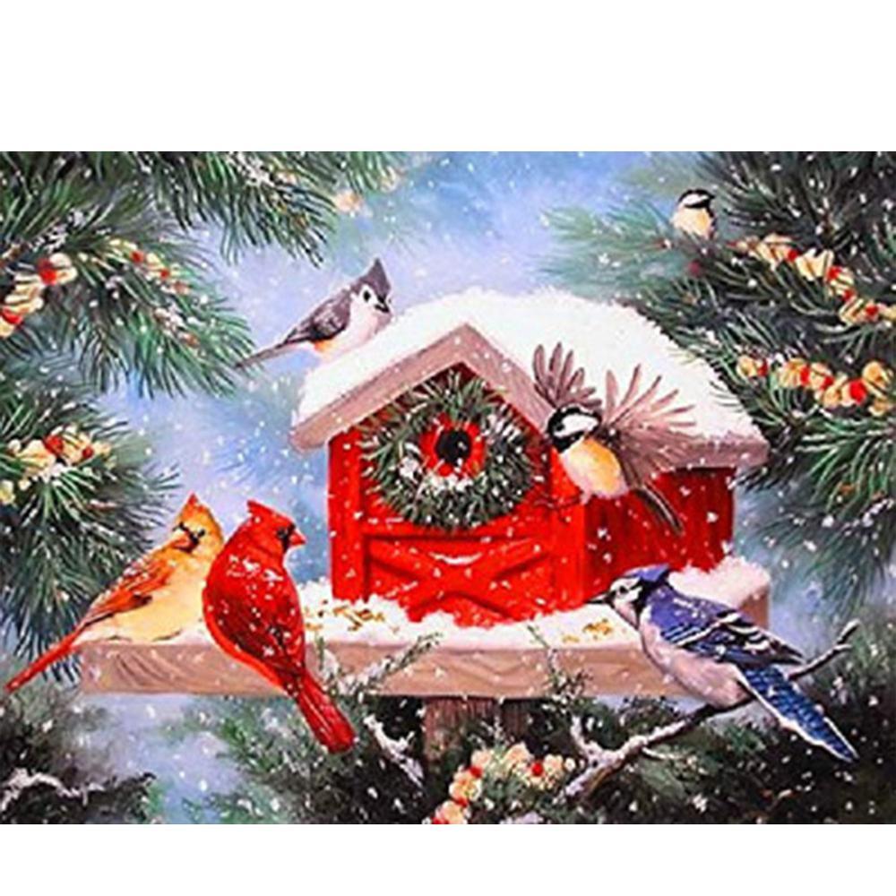 Birds House - MyCraftsGfit - Free 5D Diamond Painting