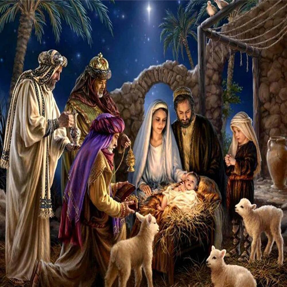 Free Birth of Jesus - MyCraftsGfit - Free 5D Diamond Painting