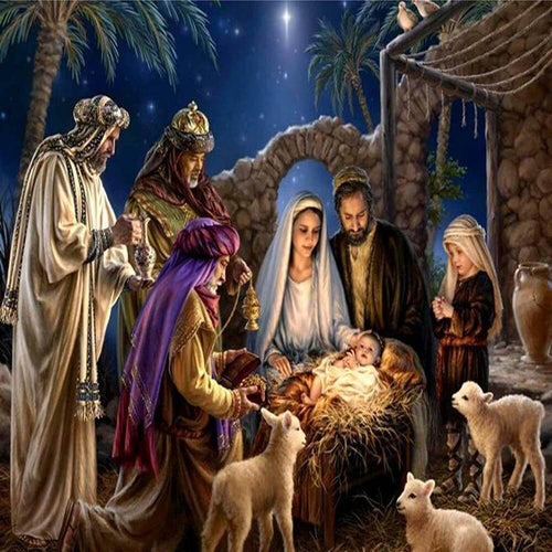 Birth of Jesus Free 5D Diamond Painting Kits MyCraftsGfit - Free 5D Diamond Painting mycraftsgift.com