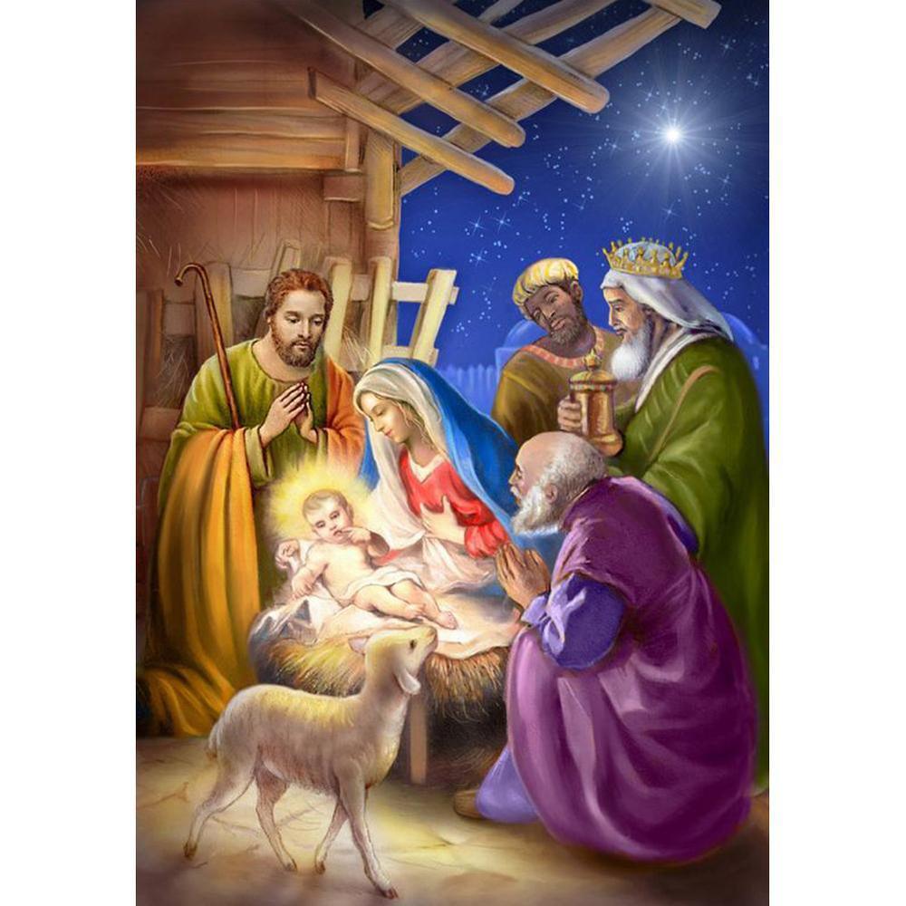 Free Birth of Jesus - MyCraftsGfit - Free 5D Diamond Painting