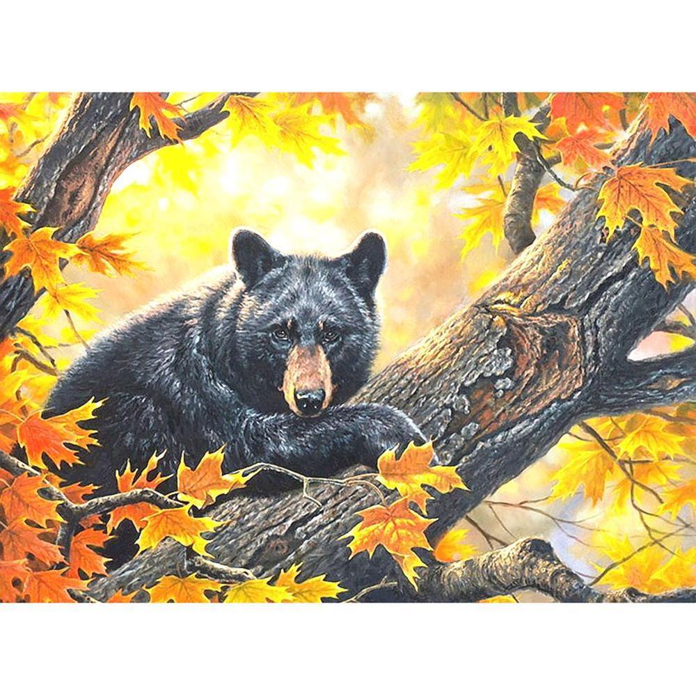 Free Black Bear - MyCraftsGfit - Free 5D Diamond Painting