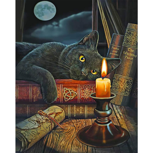 Black cat - MyCraftsGfit - Free 5D Diamond Painting