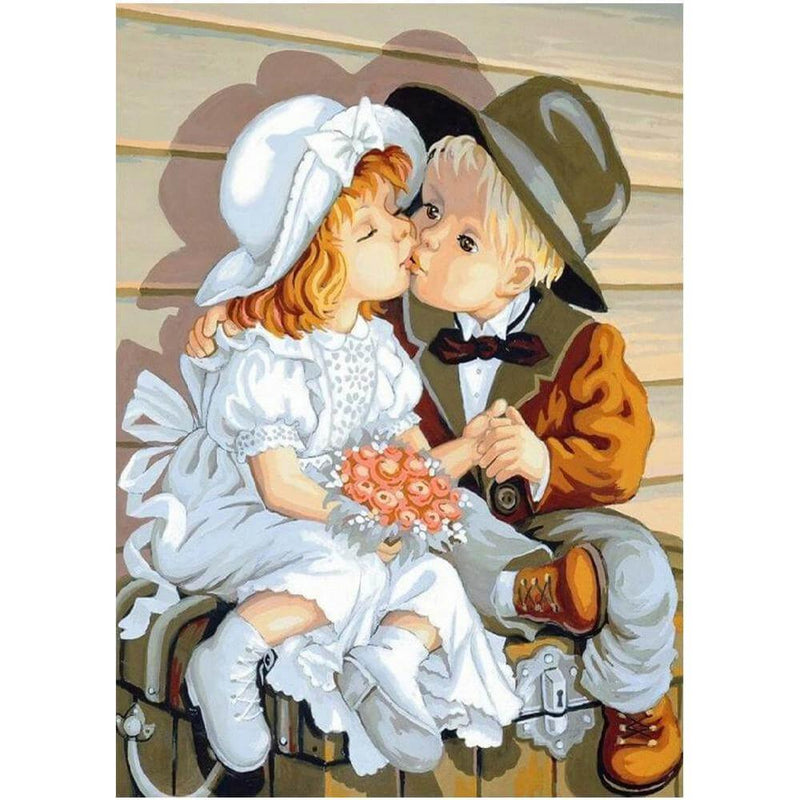 Boy and Girl Free 5D Diamond Painting Kits MyCraftsGfit - Free 5D Diamond Painting mycraftsgift.com