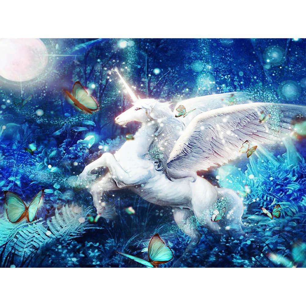 Free Bright Horn Horse - MyCraftsGfit - Free 5D Diamond Painting