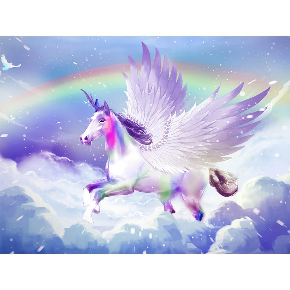 Free Bright Horn Horse - MyCraftsGfit - Free 5D Diamond Painting