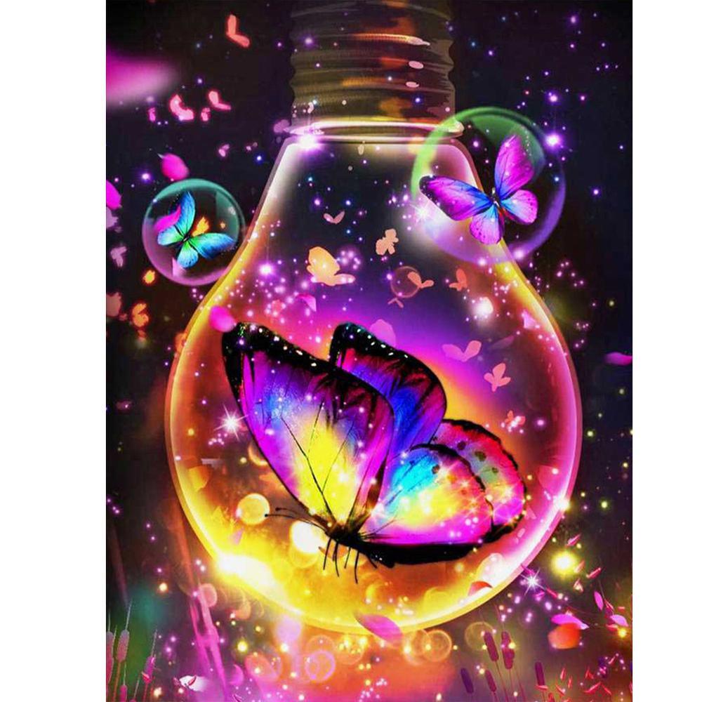 Butterfly Bulb - MyCraftsGfit - Free 5D Diamond Painting
