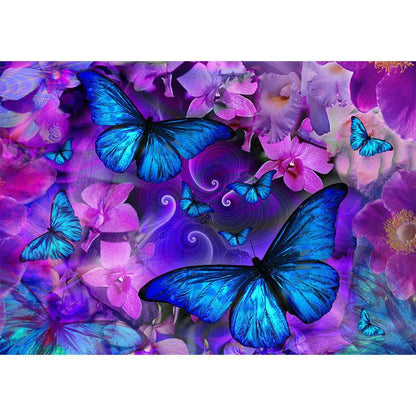 Free Butterfly Flower - MyCraftsGfit - Free 5D Diamond Painting