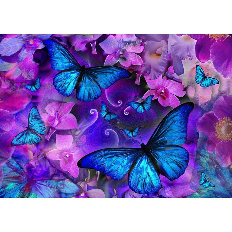 Butterfly Flower - MyCraftsGfit - Free 5D Diamond Painting