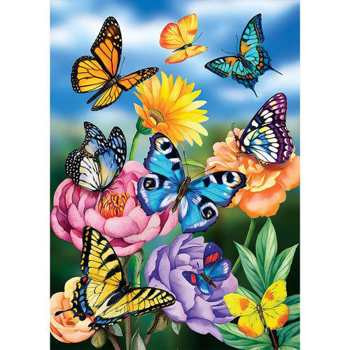 Free Butterfly Flower - MyCraftsGfit - Free 5D Diamond Painting