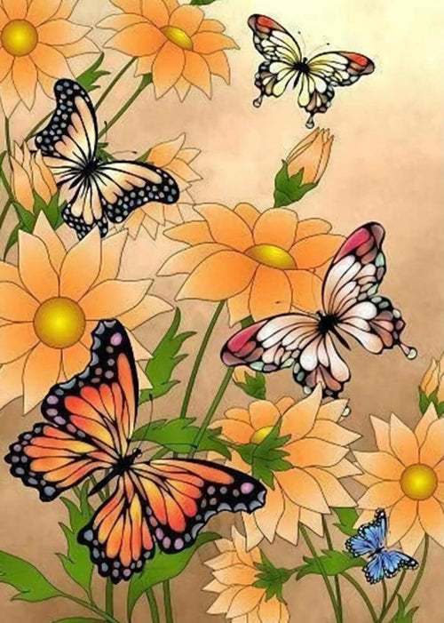 Free Butterfly - MyCraftsGfit - Free 5D Diamond Painting