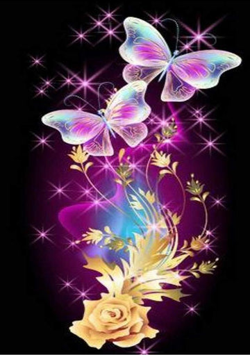 Butterfly Free 5D Diamond Painting Kits MyCraftsGfit - Free 5D Diamond Painting mycraftsgift.com