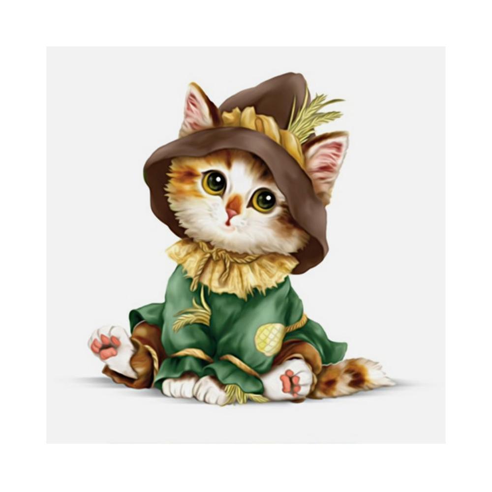 Free Cartoon Cute Cat - MyCraftsGfit - Free 5D Diamond Painting