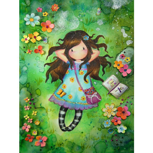 Free Cartoon Doll - MyCraftsGfit - Free 5D Diamond Painting