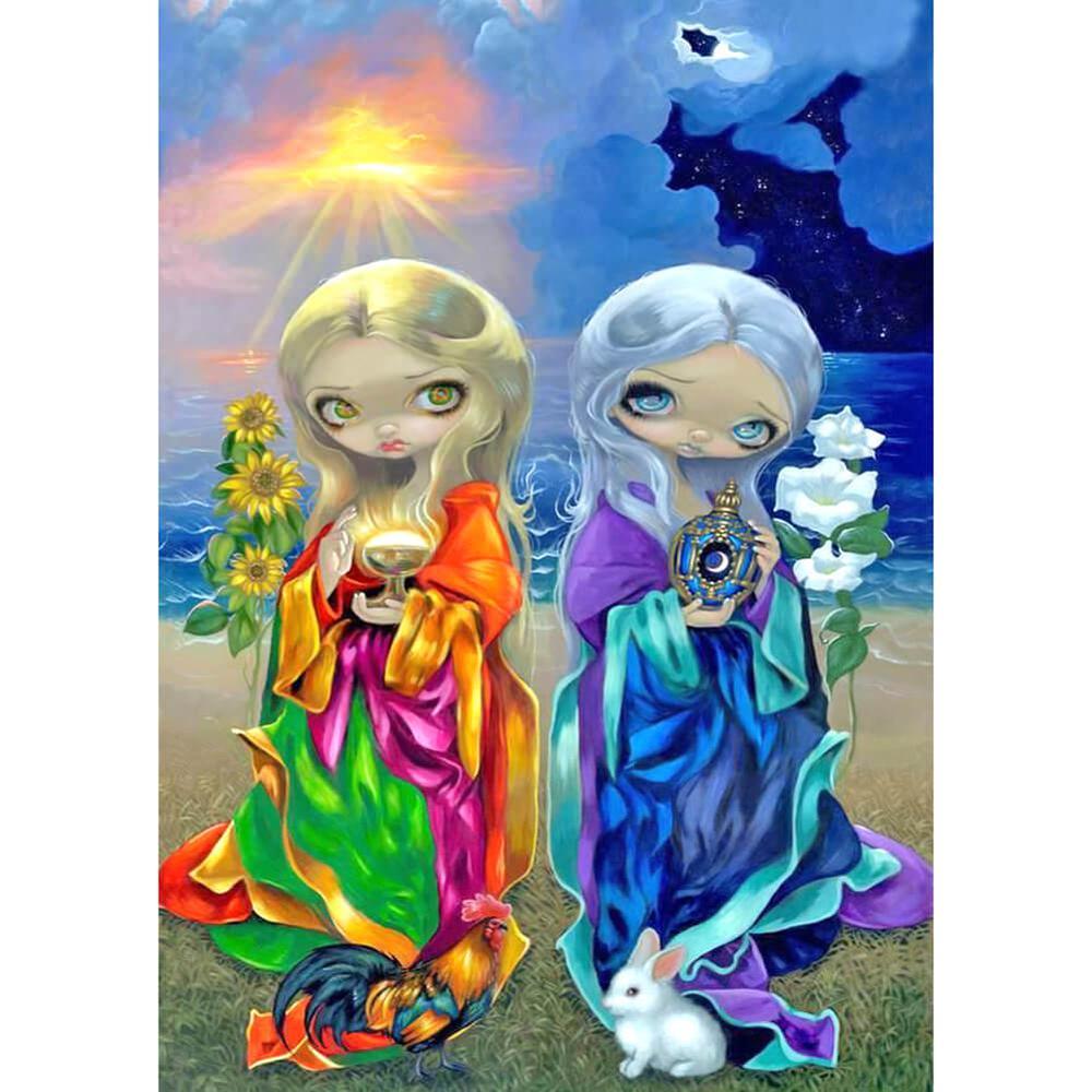 Free Cartoon Doll - MyCraftsGfit - Free 5D Diamond Painting