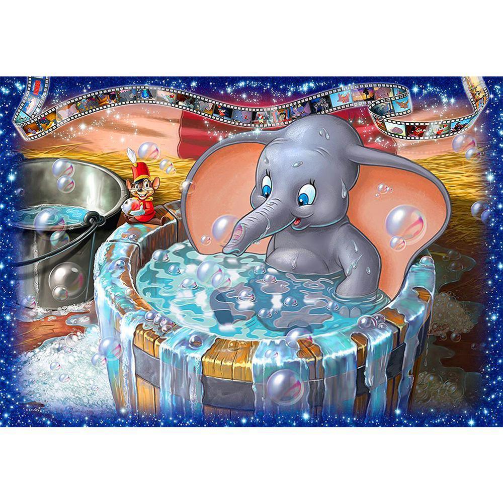 Cartoon Elephant Free 5D Diamond Painting Kits MyCraftsGfit - Free 5D Diamond Painting mycraftsgift.com