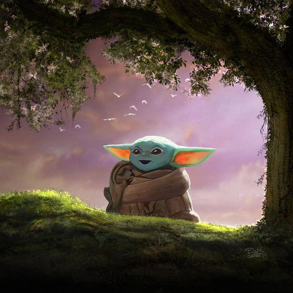 Free Cartoon Yoda - MyCraftsGfit - Free 5D Diamond Painting