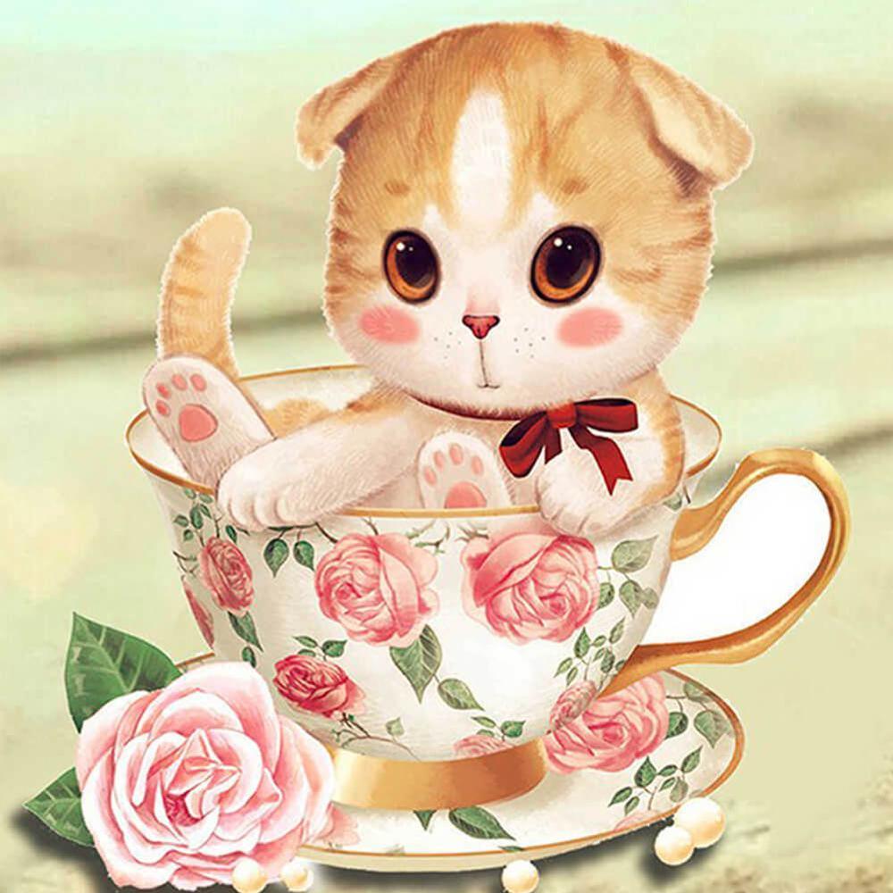 Free Cat - MyCraftsGfit - Free 5D Diamond Painting