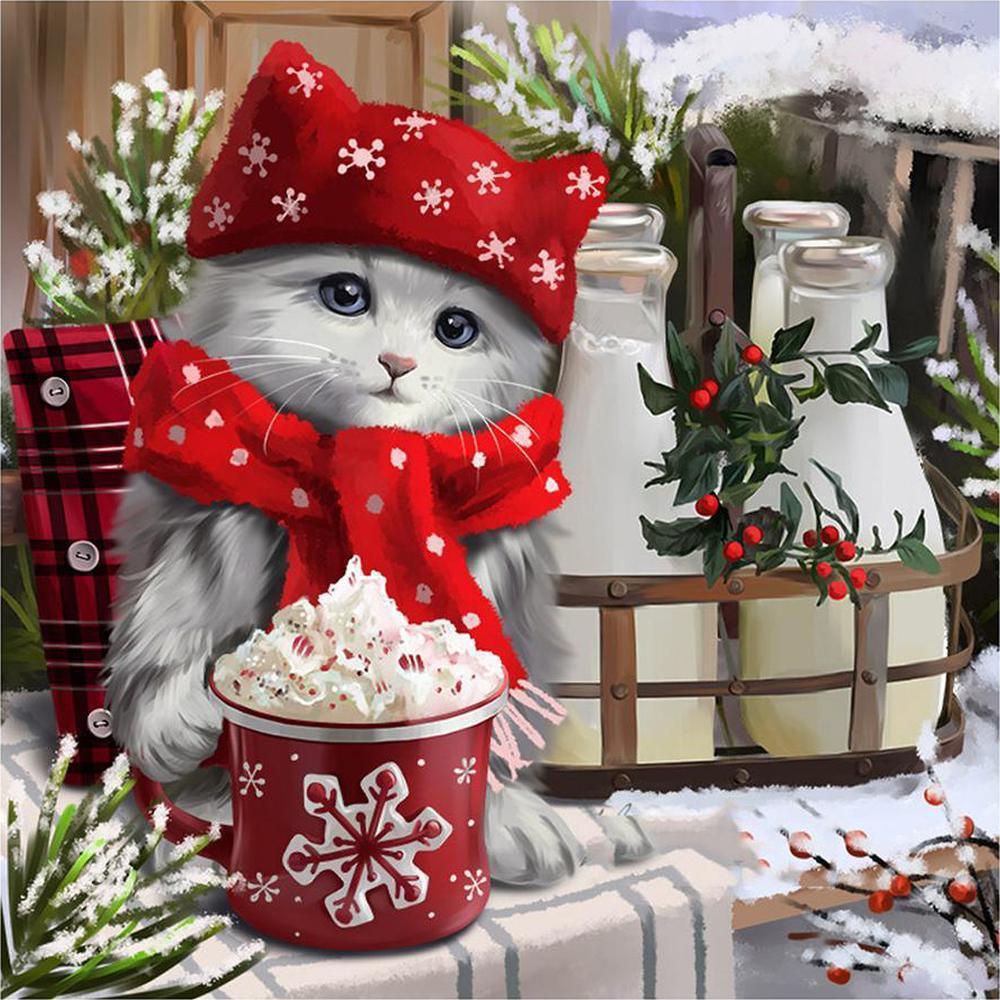 Free Cat - MyCraftsGfit - Free 5D Diamond Painting