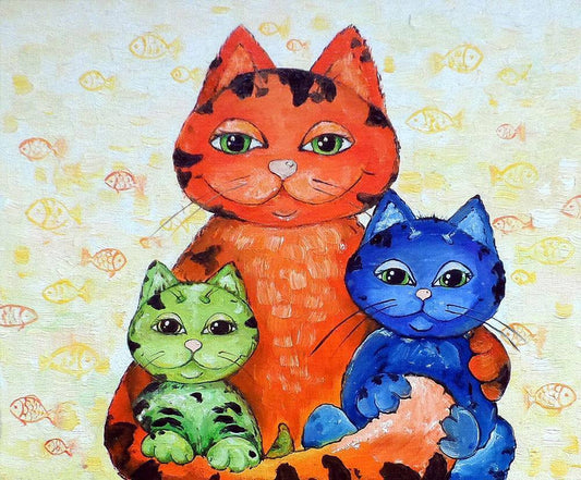 Cat - MyCraftsGfit - Free 5D Diamond Painting