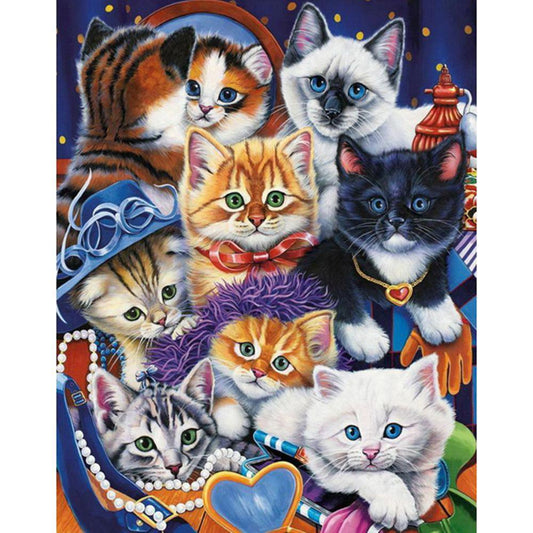 Cat - MyCraftsGfit - Free 5D Diamond Painting