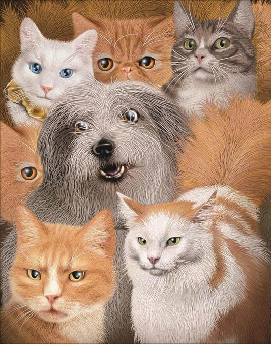 Free Cat - MyCraftsGfit - Free 5D Diamond Painting