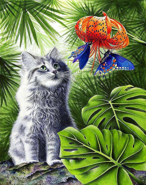 Free Cat - MyCraftsGfit - Free 5D Diamond Painting