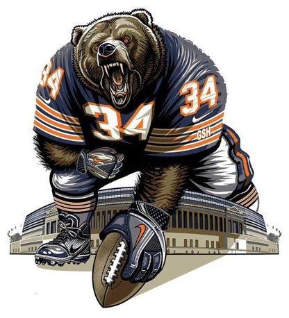 Free Chicago Bears - MyCraftsGfit - Free 5D Diamond Painting