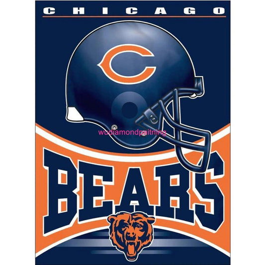 Chicago Bears 5D Diamond Painting Kits MyCraftsGfit - Free 5D Diamond Painting mycraftsgift.com