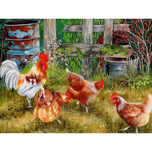 Free Chicken - MyCraftsGfit - Free 5D Diamond Painting