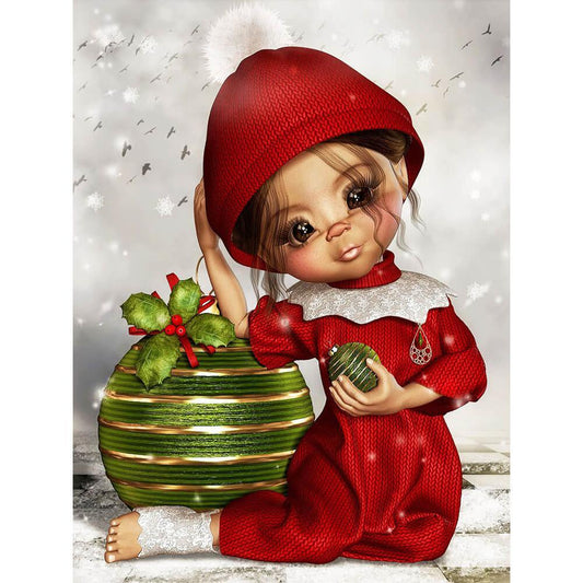 Free Christmas Cartoon Doll - MyCraftsGfit - Free 5D Diamond Painting