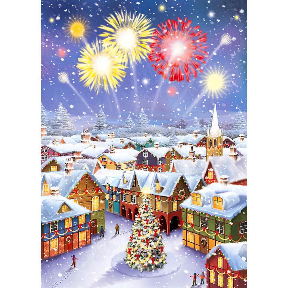 Free Christmas Fireworks - MyCraftsGfit - Free 5D Diamond Painting