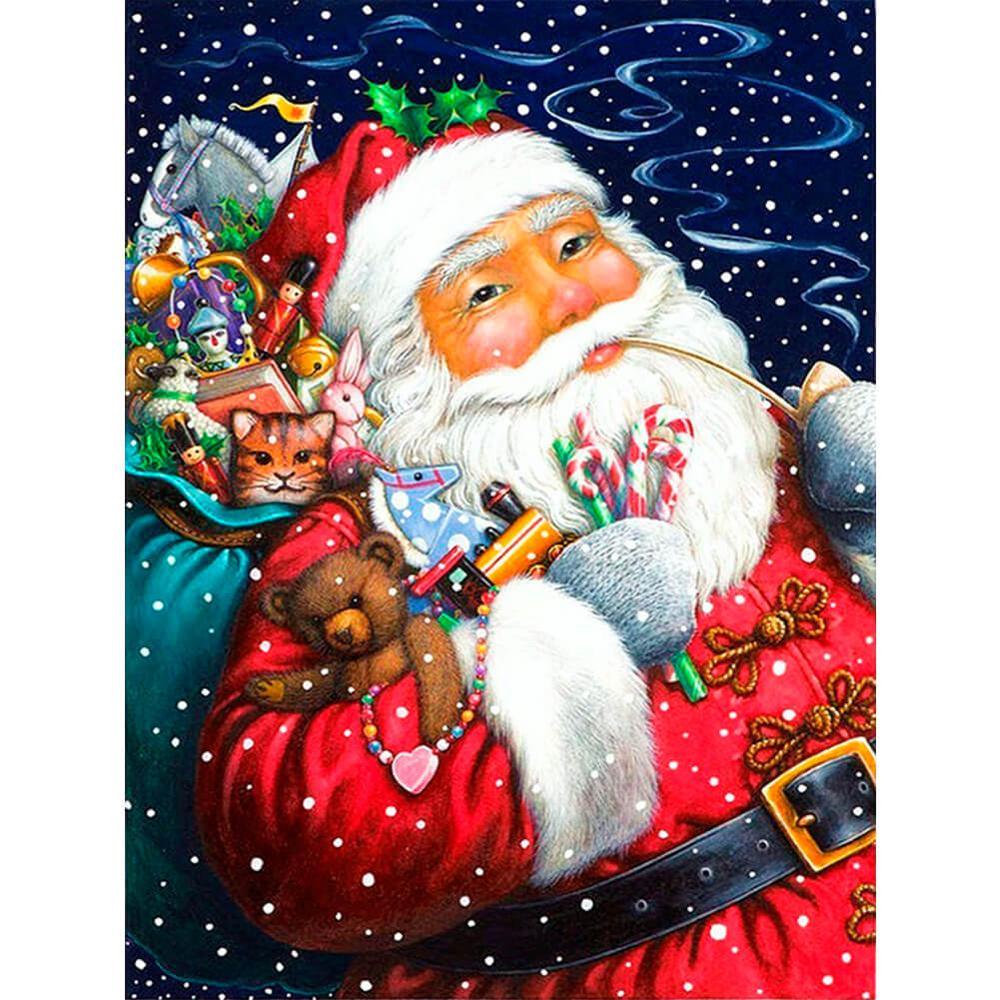 Free Christmas Santa - MyCraftsGfit - Free 5D Diamond Painting